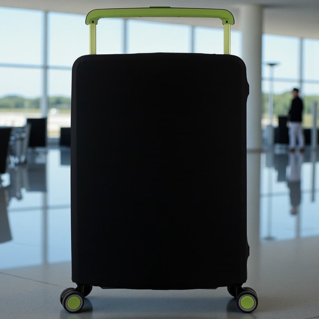 Capa para Mala de Bordo Suplex Preta Alça Larga Premium Viagem Proteção P M G