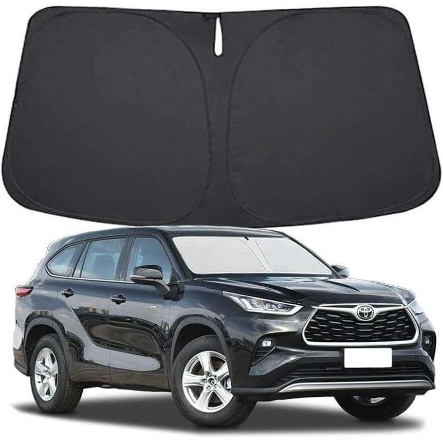 Protetor Solar para Para-brisa para Toyota Highlander 2020 2021 2022 2023 2024 2025 Protetor Solar para Janela Frontal A