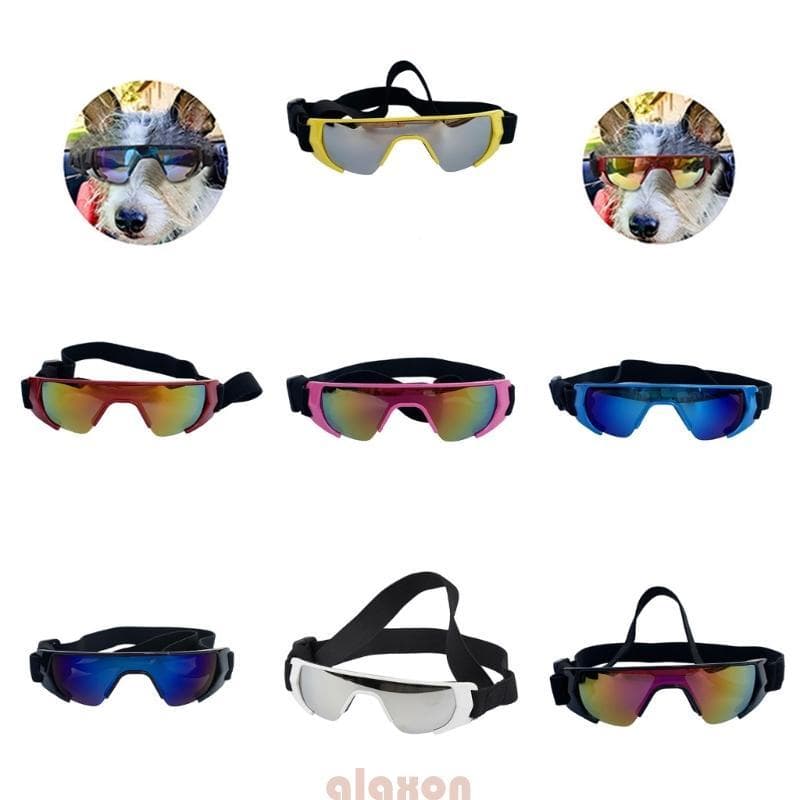 Dog Sunglasses Pet Óculos Snow Sports Eye Wear Alça Ajustável