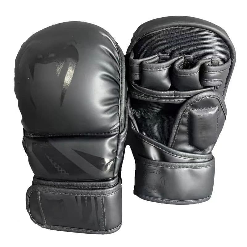 Luvas de boxe para competição de treinamento, 4 cores, luta preta, mma, couro esportivo, Muay Thai, luta, Sanda