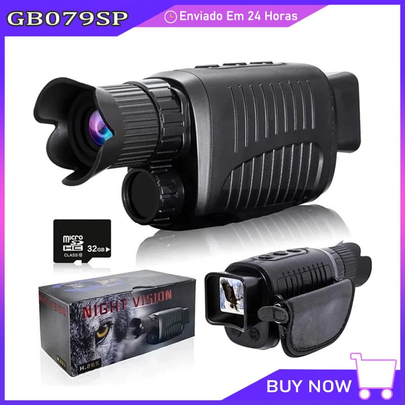 Dispositivo De Visão Noturna Monocular Infravermelho Noturno Com Câmera HD 1080p Telescópio Digital Zoom Para 300 Metros