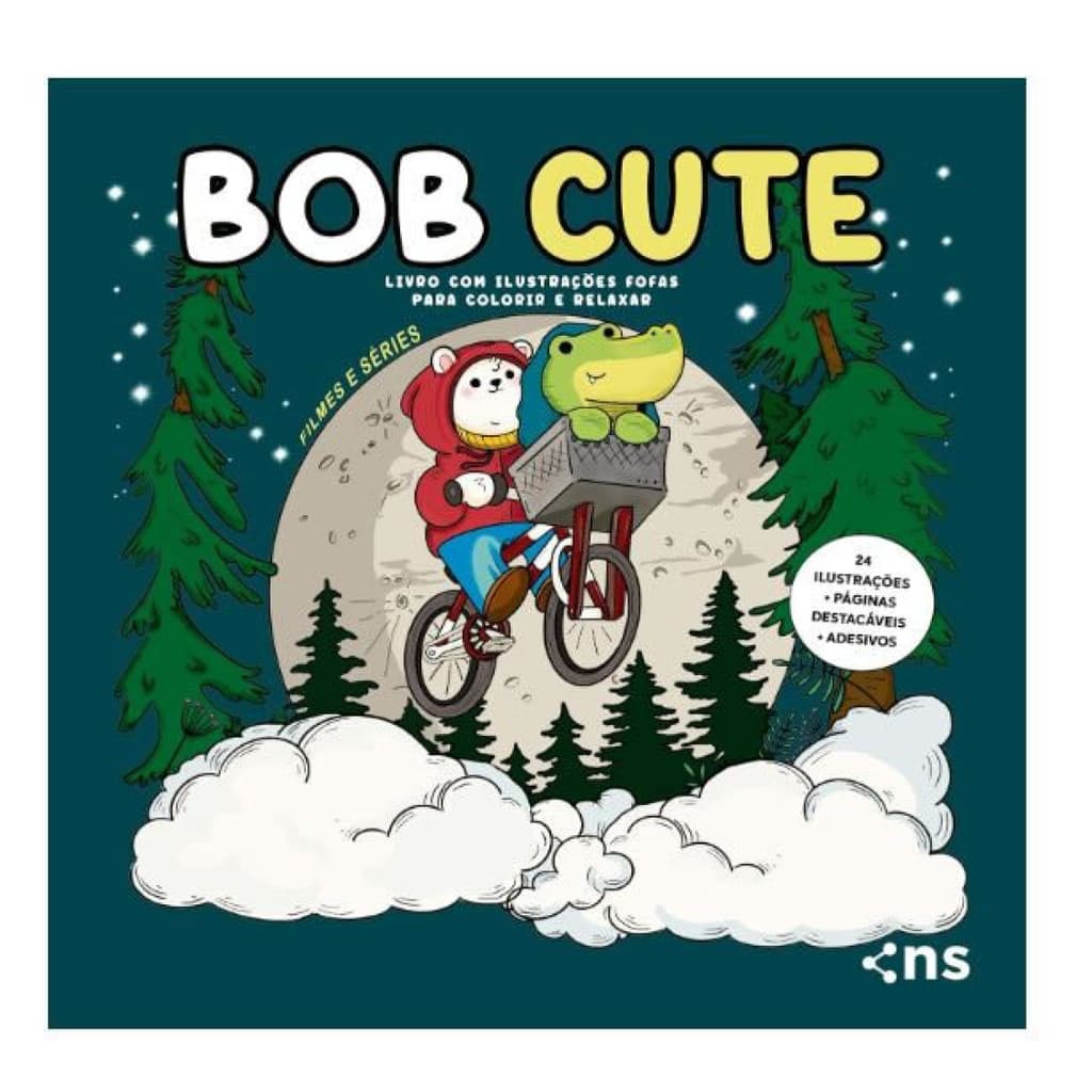 Bob cute séries e filmes livro com Ilustrações fofas para Colorir e relaxar papel 180gr