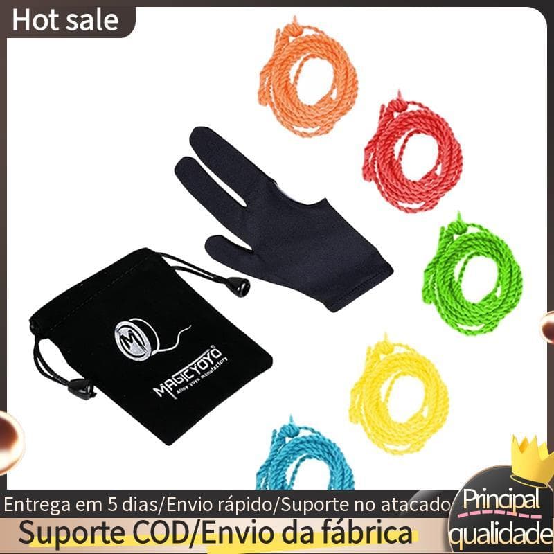 Cordas Yoyo Profissionais De 5 Peças (Cor Aleatória) , Luva , Bolsa