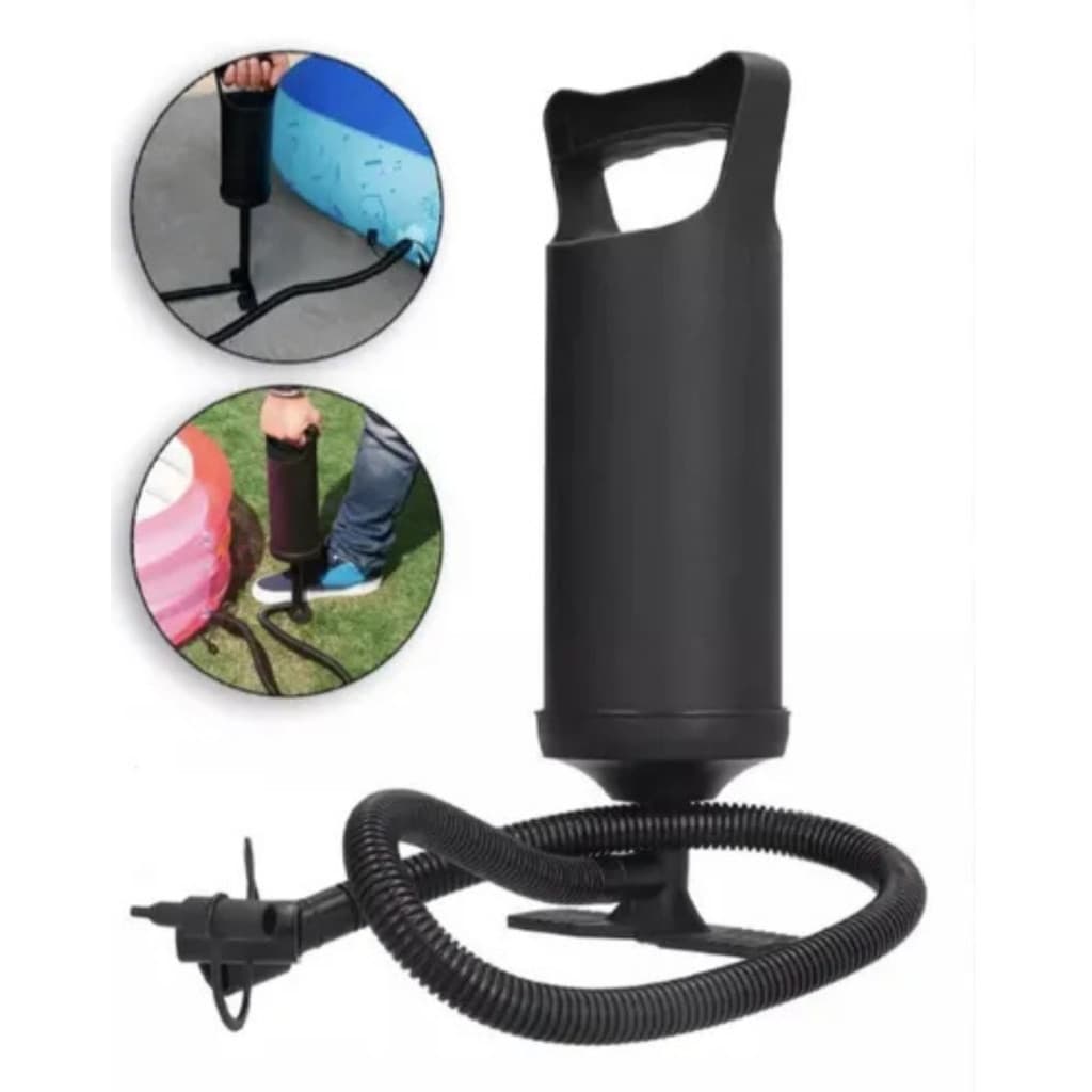 Bomba De Ar Manual Inflador Portátil Dia a Dia Para Colchão Piscina Boias 30 cm