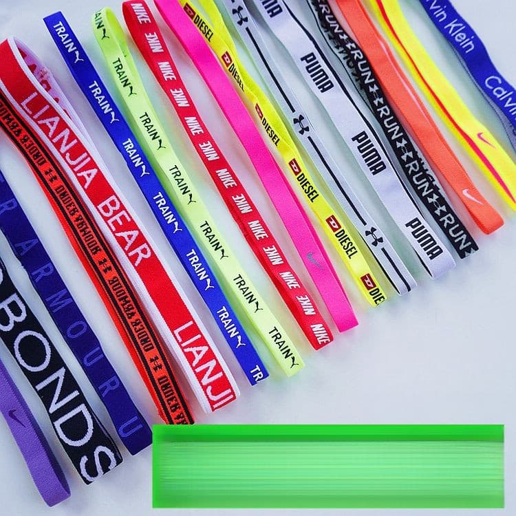 15mm Unissex Esportes Faixa De Cabelo Yoga Fitness Elástico Antiderrapante Respirável Bandana