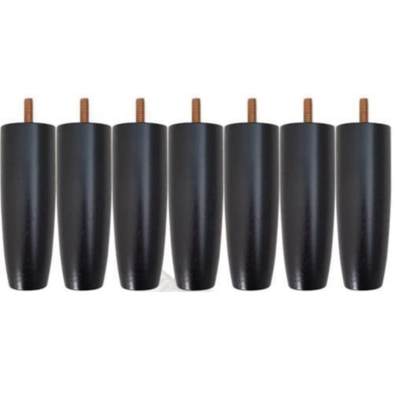 Pezinho Para Cama Box Casal 6 Unidades Pé Pes para móveis 12cm Casal Solteiro