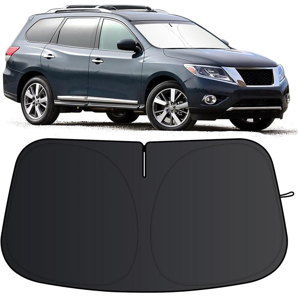 Protetor Solar para Para-brisa do Nissan Pathfinder 2013-2020, Protetor Solar Dobrável para Acessórios do Pathfinder, Pr