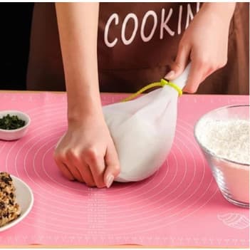 Tábua Tapete Culinária De Silicone Antiaderente Para Abrir Massa Cozinha 50x40CM