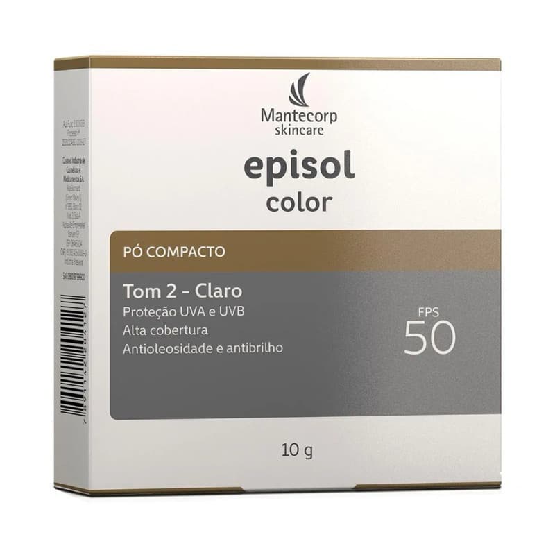 Protetor Solar Facial Episol FPS 50 Pó Compacto 10g