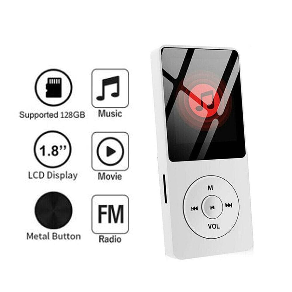 Leitor De Mp3 Mp4 Bluetooth Com Fones De Ouvido Sem Fio , E-Book Expansível De 128gb , Fm P2k3