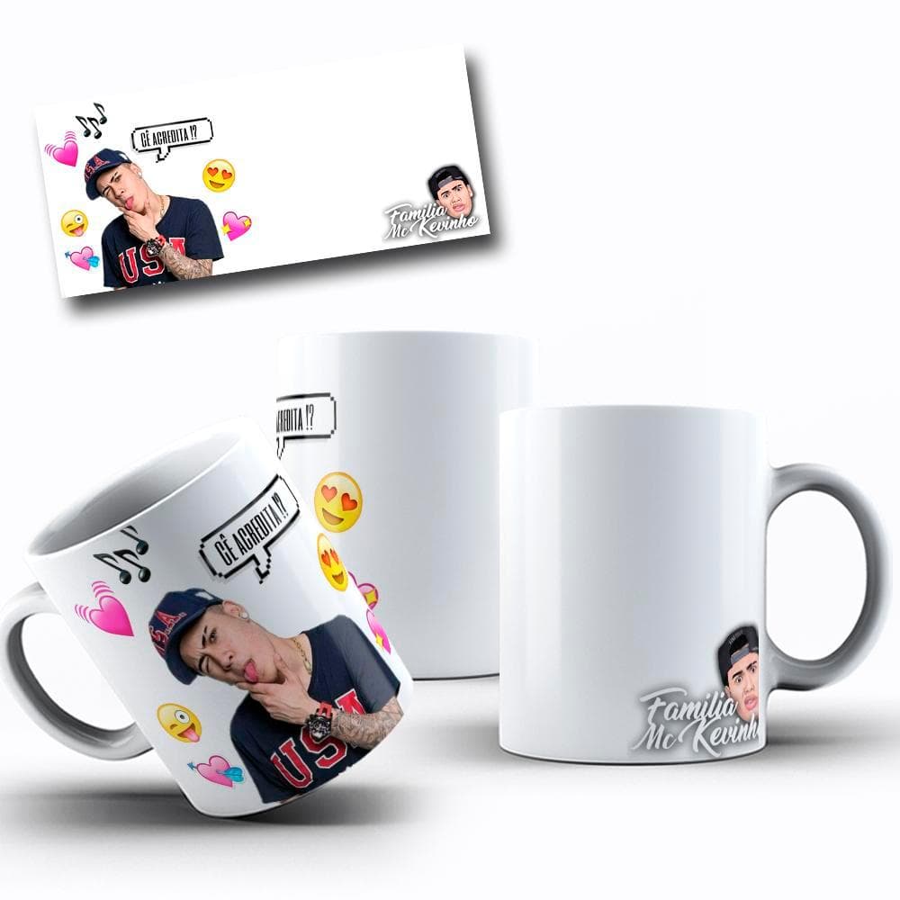 Caneca personalizada ceramica MC KEVINHO