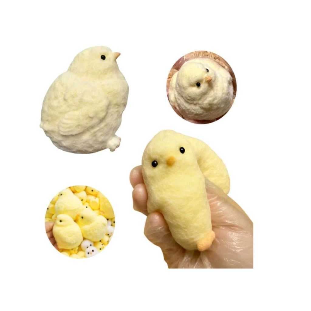 Brinquedo Pintinho Squishy para Alívio do Estresse, Fidget Elástico, presente sensorial 2576A