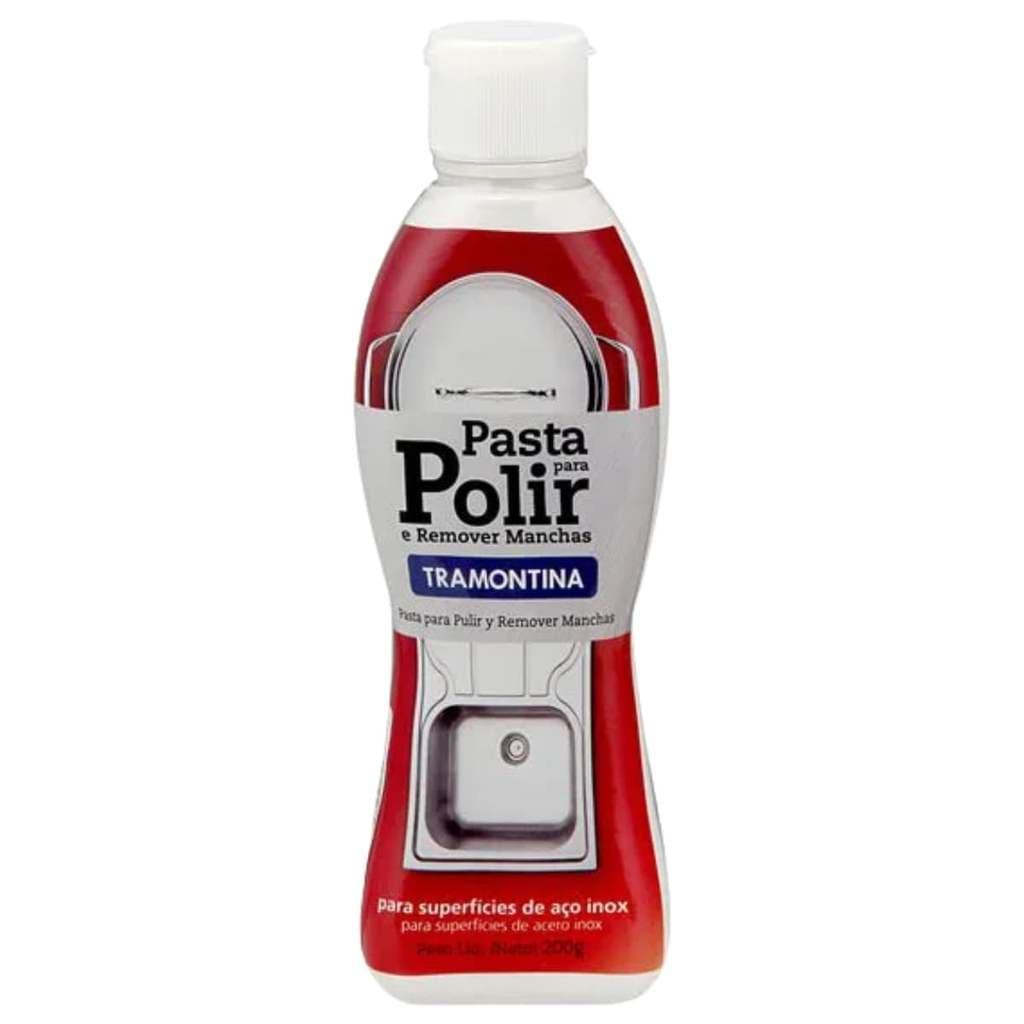 Pasta Para Polir Inox Tramontina 200g Remove Manchas Panelas Pias Talheres Fogão