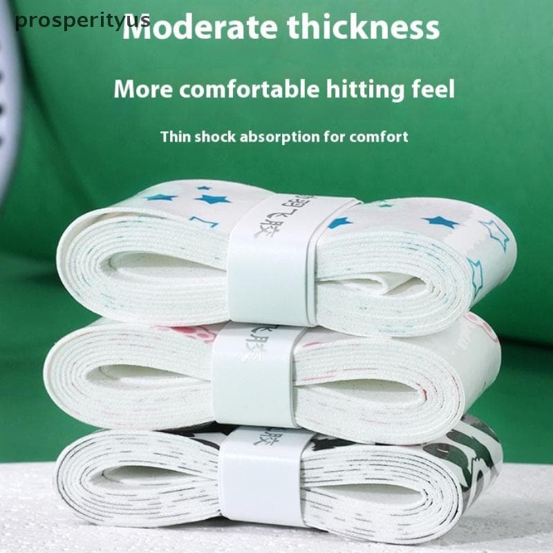 [prosperityus] 1 Peça De Design De Desenho Animado Overgrip De Tênis À Prova De Choque Absorvente De Suor Fita Antiderra