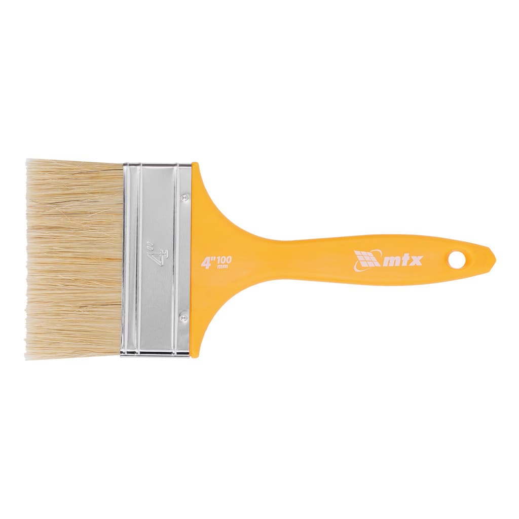 TRINCHA/PINCEL 4, PARA VERNIZ, CERDAS BRANCAS, CABO DE PLASTICO, 1PC // MTX