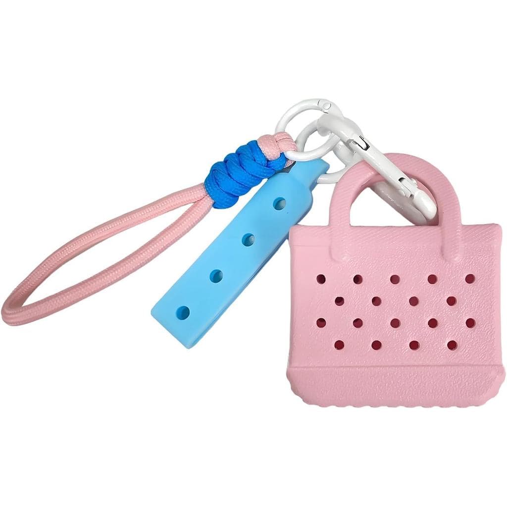 Kawaii Mini Bogg Saco Chaveiro Pulseira Bonito Bog Encantos Bolsa Chaves Do Carro Acessórios Presentes Para Mulher Mãe
