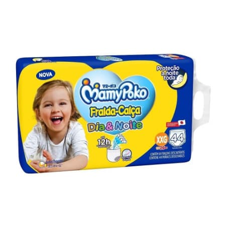 Fralda Calça Mamypoko Dia&amp;noite Giga Xxg 44 Unidades