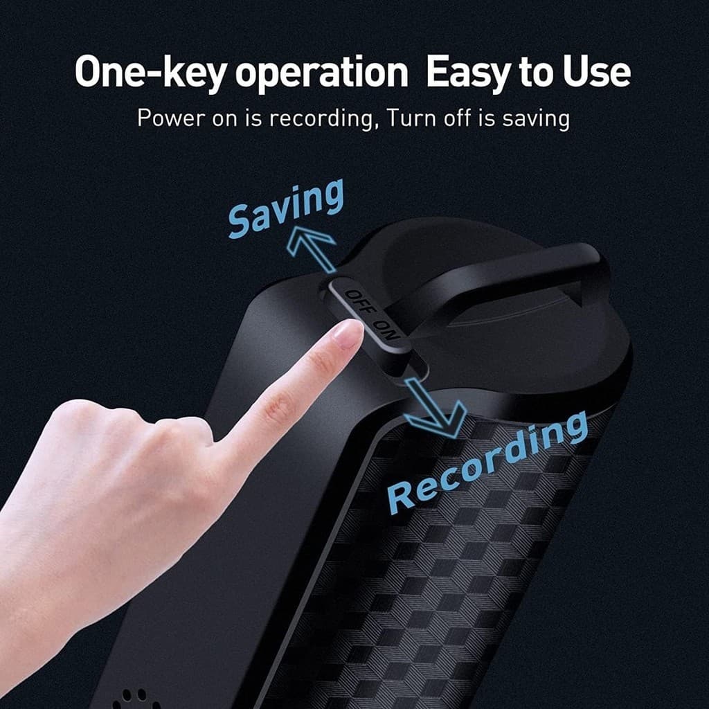 Mini Magnetic Digital Voice Recorder with 15-Day Battery for HD Meetings and Interviews