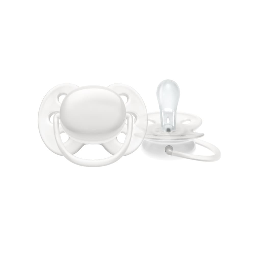 Chupeta Ultra Soft Philips Avent 0–6 Meses Individual Branca (SCF092/01)