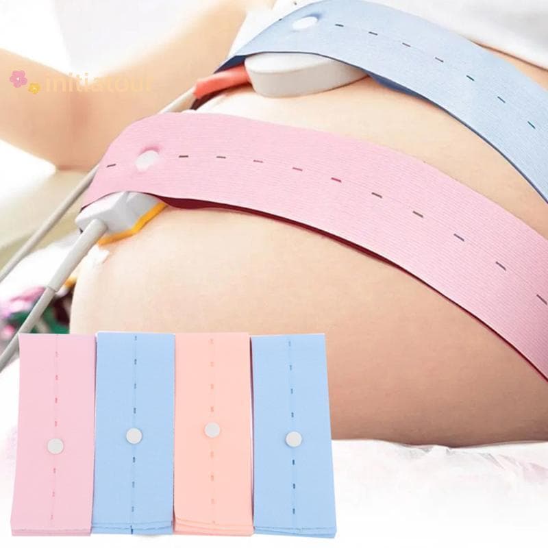Initiatour 2 Pçs Monitor De Freqüência Cardíaca Cinto De Maternidade Elástico Gravidez Barriga Banda Fetal Monitoramento