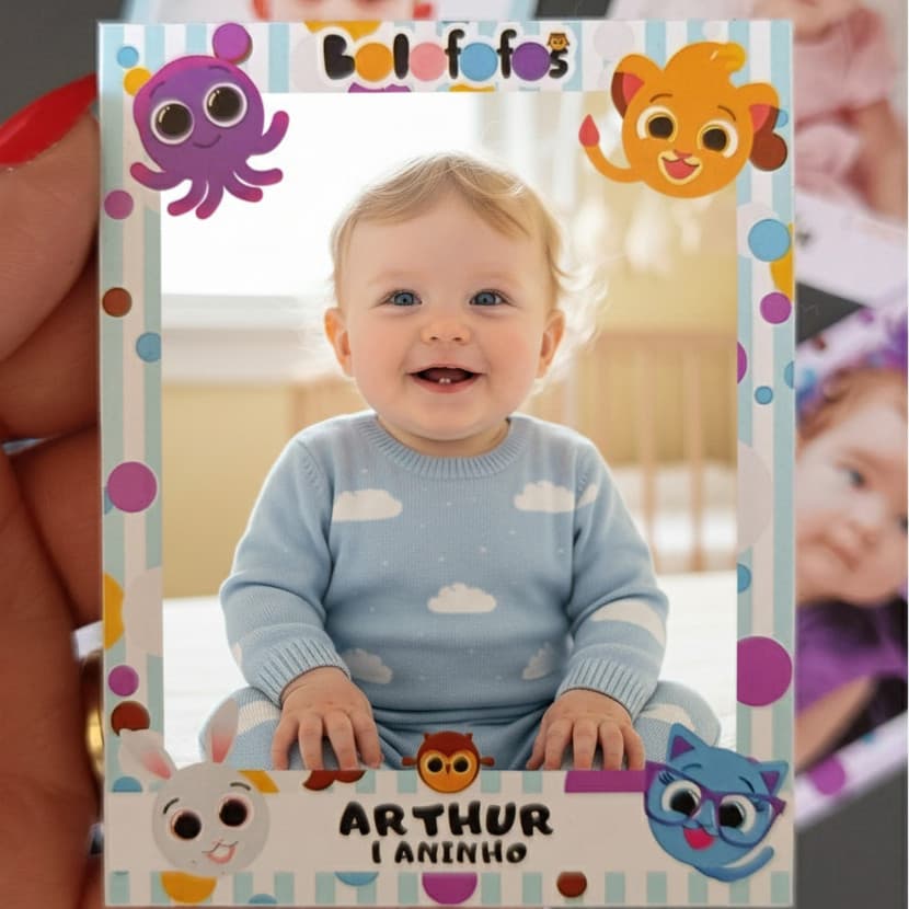 Foto Imã de  Geladeira - Lembrancinha- Aniversário-Batizado- Formatura-Personalizado-Tamanho 7x9cm