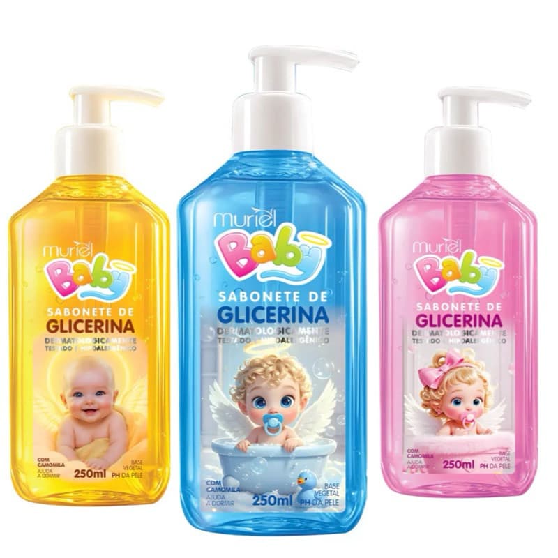 Sabonete Líquido de Glicerina Para Bebê Muriel 250ml