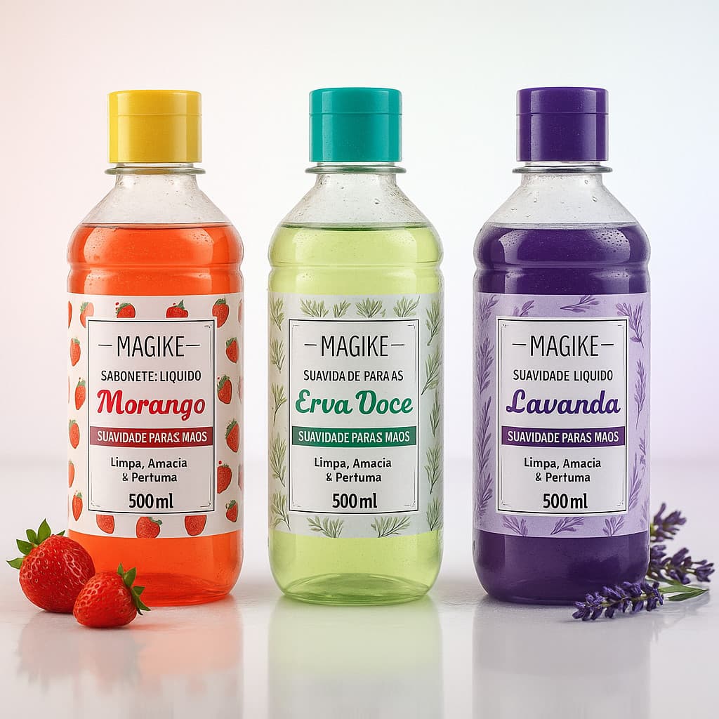 Sabonete Líquido Para Mãos e Corpo - Magike 500ml