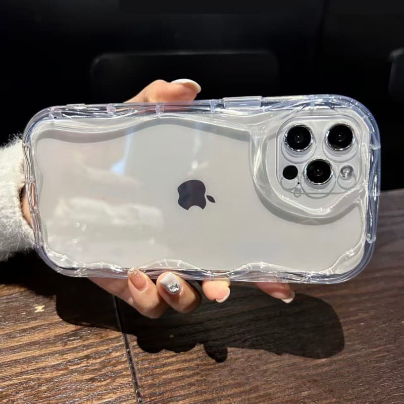 NUNCA Fica Amarela Capa Capinha Para iPhone 17 Air 16 15 14 Plus 13 12 11 Pro Max XR Silicone Transparente