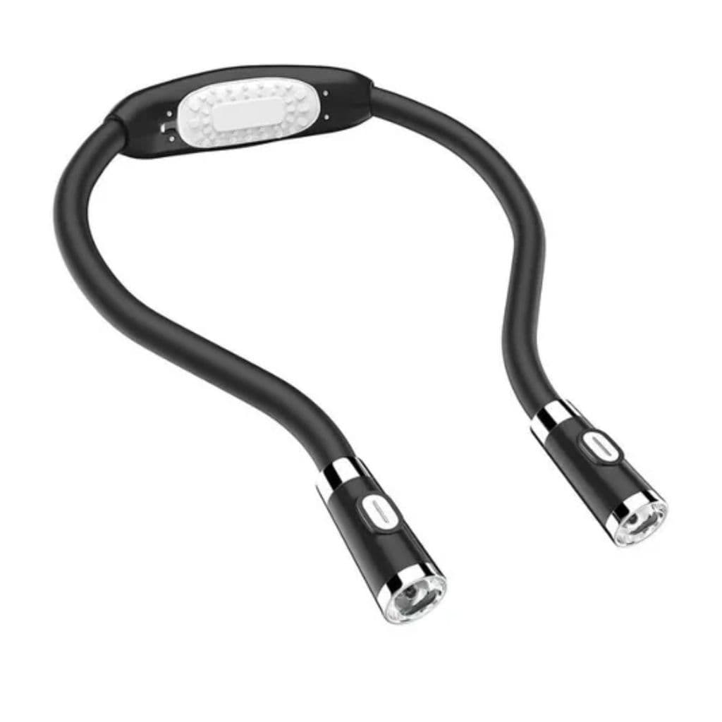 Luminária de Pescoço Pilha AAA Lanterna LED Dobrável Leitura