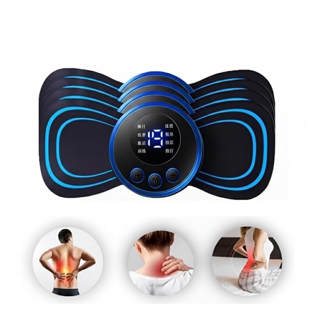 Mini Massageador Elétrico De Pescoço Perna Pés Costas Portátil Recarregável Cervical EMS Relaxante muscular Coluna ARK