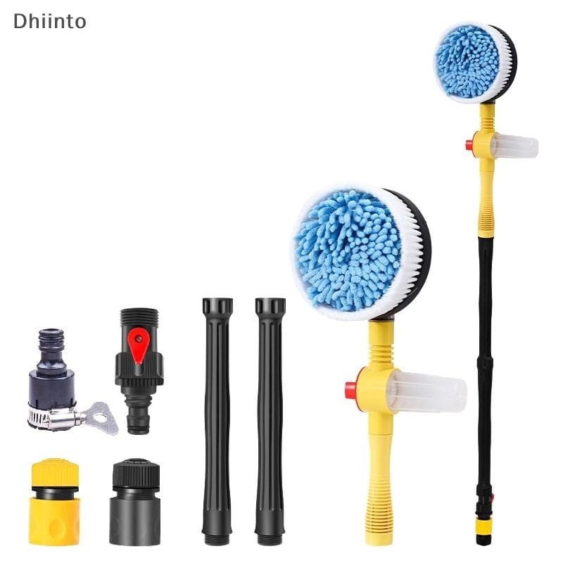 [Dhiint] 360 Degree Rotating Car Wash Brush Kit With Adjustable Automatic Rotation By Immersion Washer