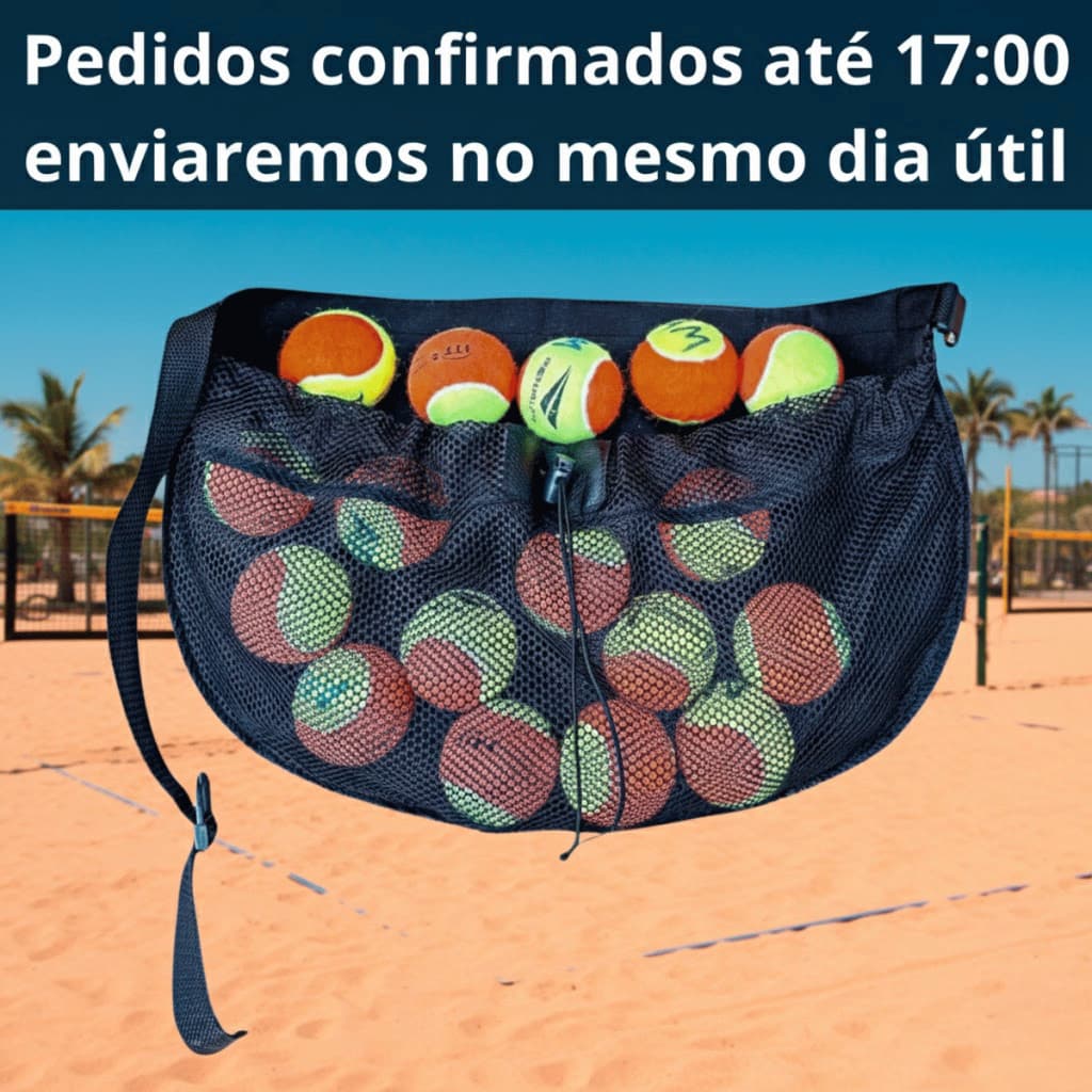 Bolsa Beach Tennis Porta Bolas Pochete Ajustável – Versátil para Esportes e Itens Pessoais
