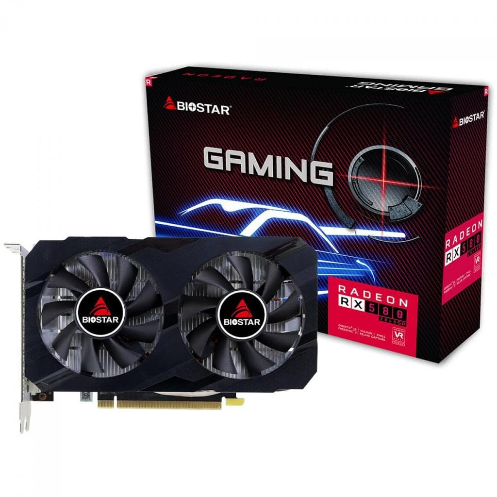 Placa de Vídeo Biostar AMD Radeon RX 580 2048SP, 8GB, GDDR5, 256 Bit, VA5815RF82
