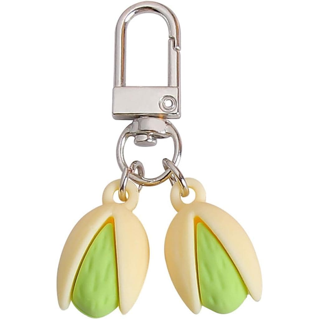 Kawaii Saco Encantos Bolsa Para Bolsas Bonito Pistache Chaveiro Novidade Chaves Do Carro Acessórios Presentes Engraçados