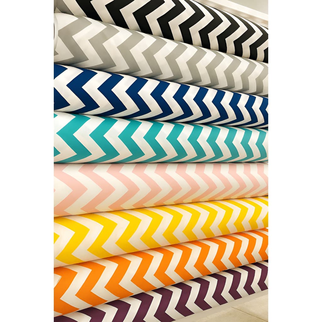 Tecido Jacquard Chevron Zig Zag Azul Ou Rosa 5.00m X 2.80m