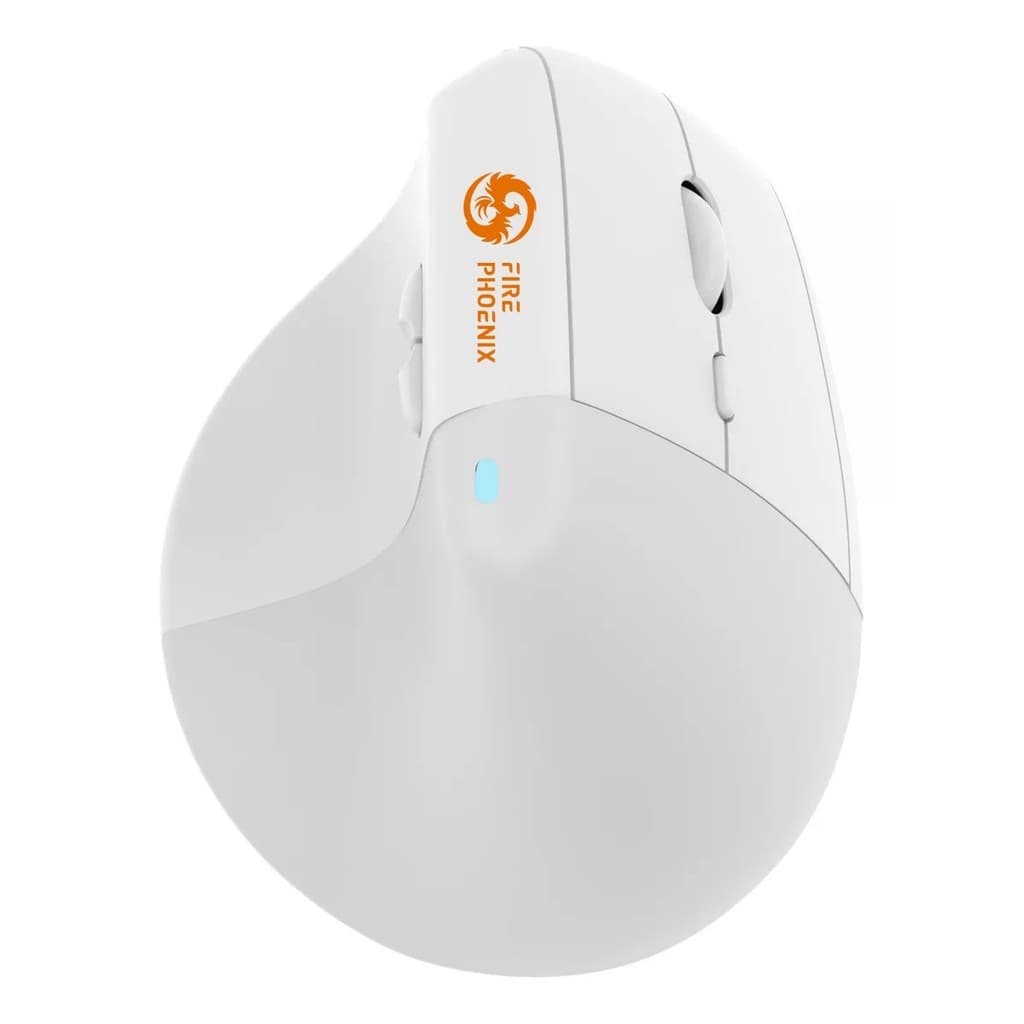 Mouse Bluetooth Sem Fio Wireless Vertical Ergonômico Recarregável Silencioso 6 Botões Fire Phoenix