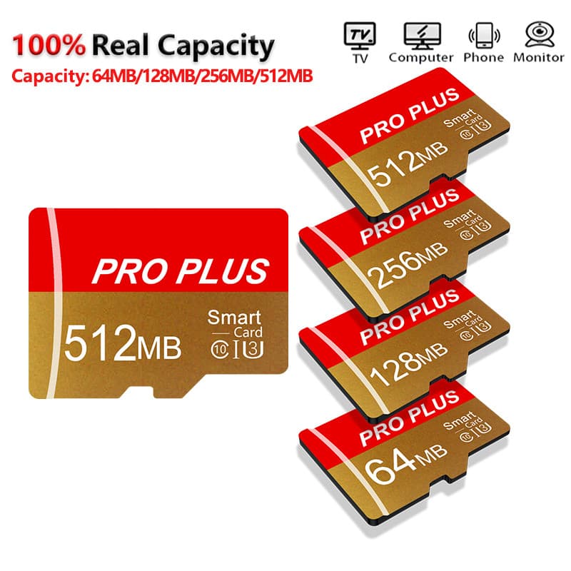 Cartão Micro SD De 512 GB/256/128/64 Para Câmera , Laptop , PC , Áudio De Carro E De Segurança