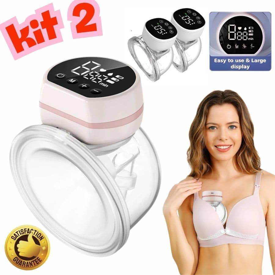 Extrator de leite materno, bomba elétrica portátil recarregável para amamentação