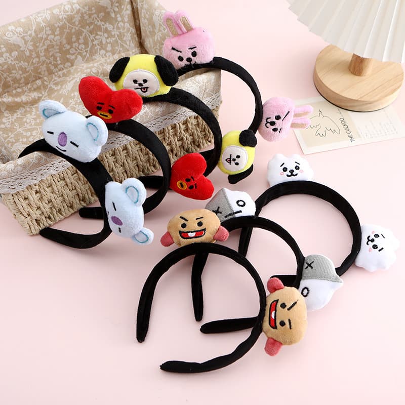 Kpop Bonito Brinquedo De Pelúcia Headbands Linha Autêntica Amigos Bandana Faixa De Cabelo Acessórios Itens Baratos CX