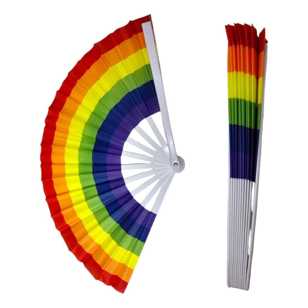 Leques Festa Arco-íris Lgbt  Cores Vibrantes