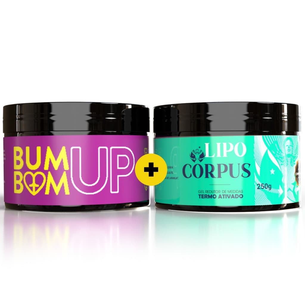 Gel Bumbum Up + Gel Redutor Lipo Corpus - 2 Potes