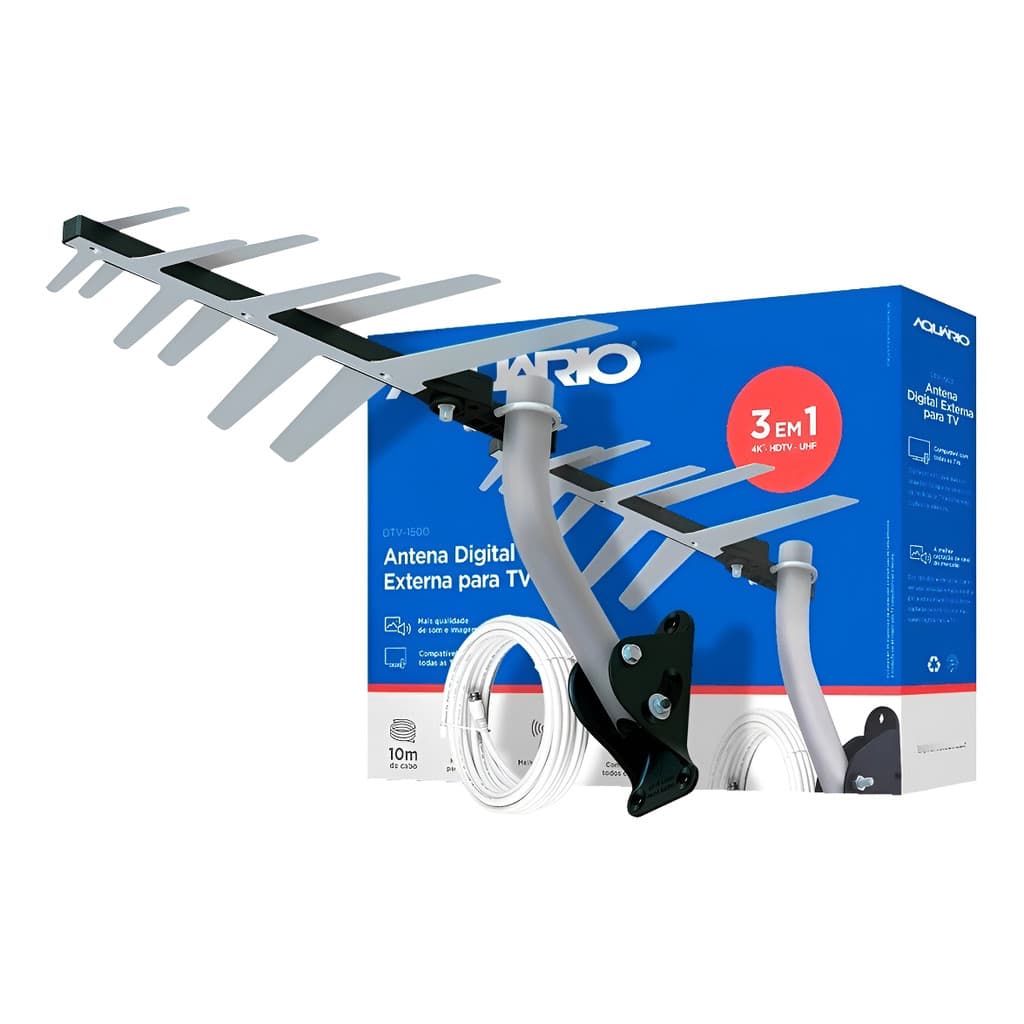 Antena Externa Digital Aquário Dtv-1500