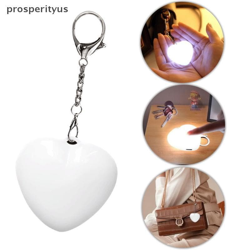 [prosperityus] Luz Brilhante Sensível Ao Toque Em Formato De Coração LED De Bolsa Com Detecção Automática Ativada Por No