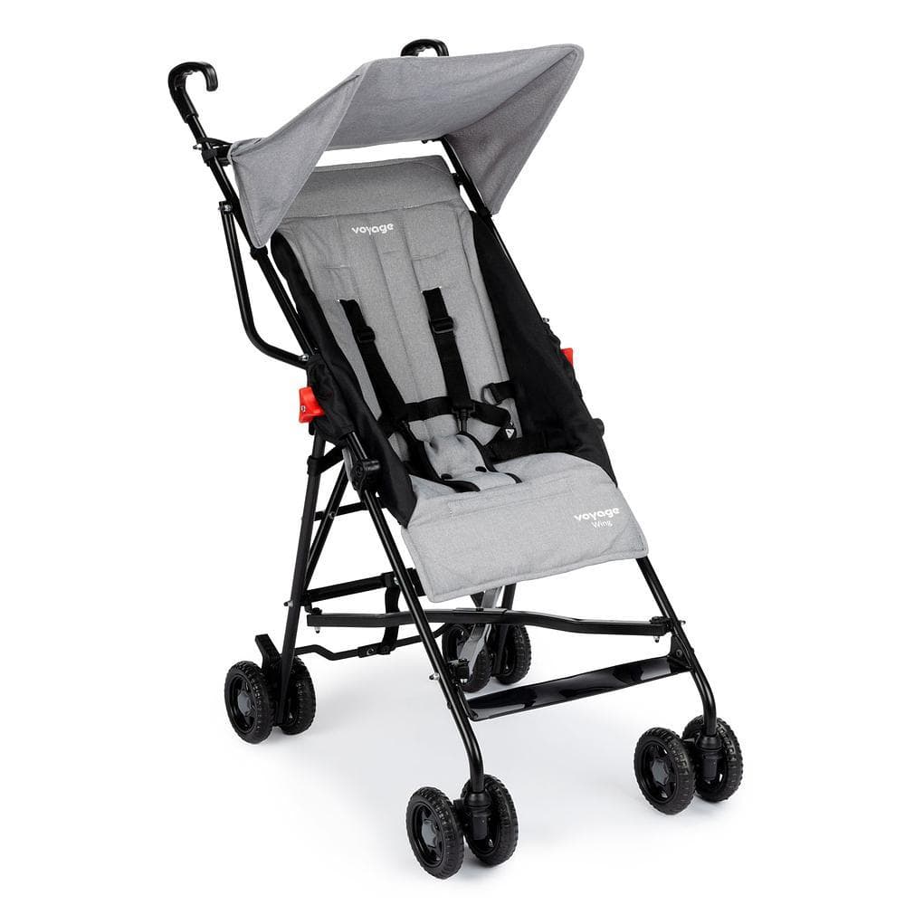 Carrinho de Bebê de Bebê Wing Cinza Mescla - Voyage