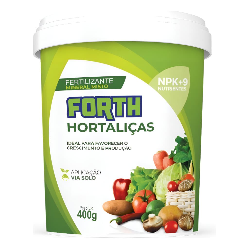 Adubo Fertilizante Forth Hortaliças 400g Nutrição Para Horta