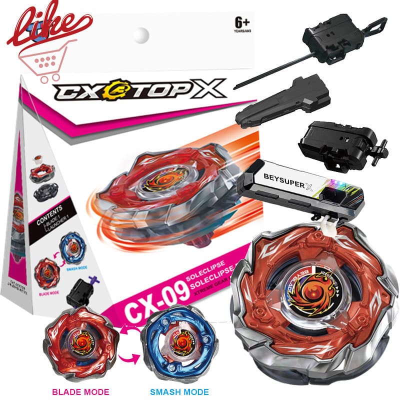 Beyblade X CX-09 Sol Eclipse Xtreme Com Lançador Led Grip Conjunto Para Explosão Criança Brinquedos Crianças Menino Pres