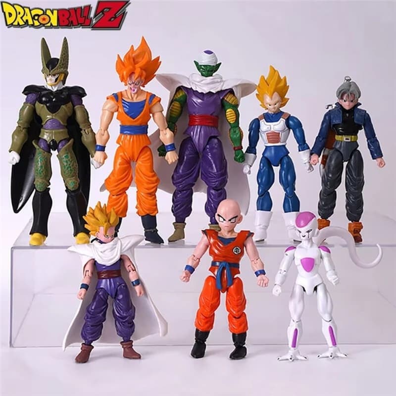 Figura De Ação De Anime Dragon Ball , Son Goku Gohan Vegeta Frieza Cell Piccolo Majin Buu Figuras Super Saiyan , Brinque