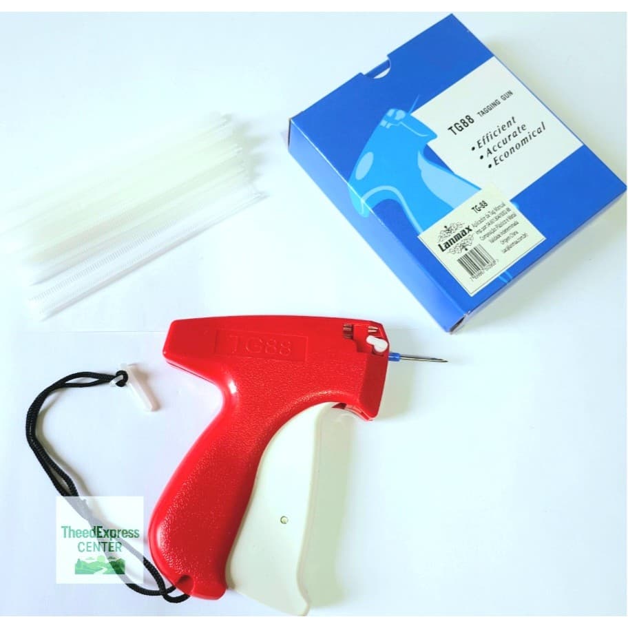 Aplicador de Tag Etiquetadora + 1000 Pinos Plásticos para Roupas e Tecidos Aplicadora Tags