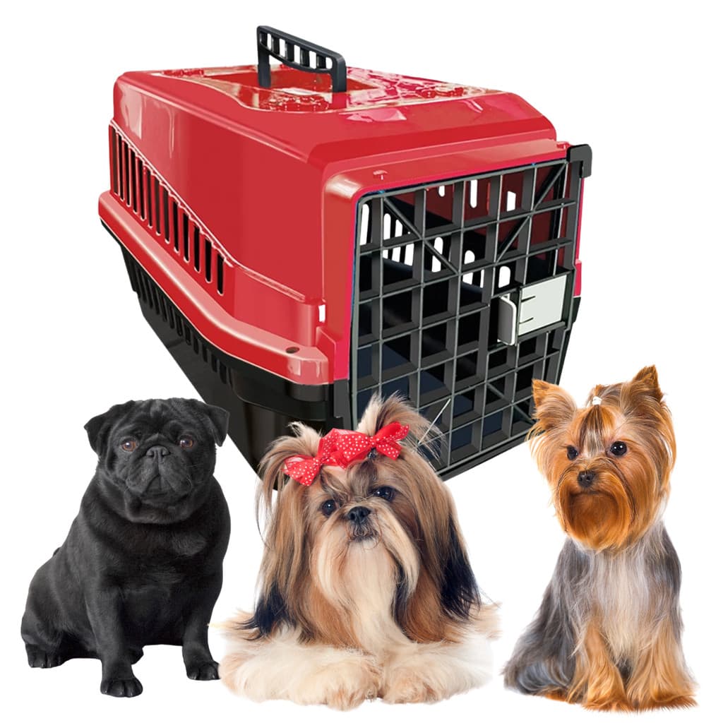 Caixa de Transporte N3 Cachorro Gato Coelho Aves Cão Pequeno Porte 10KG