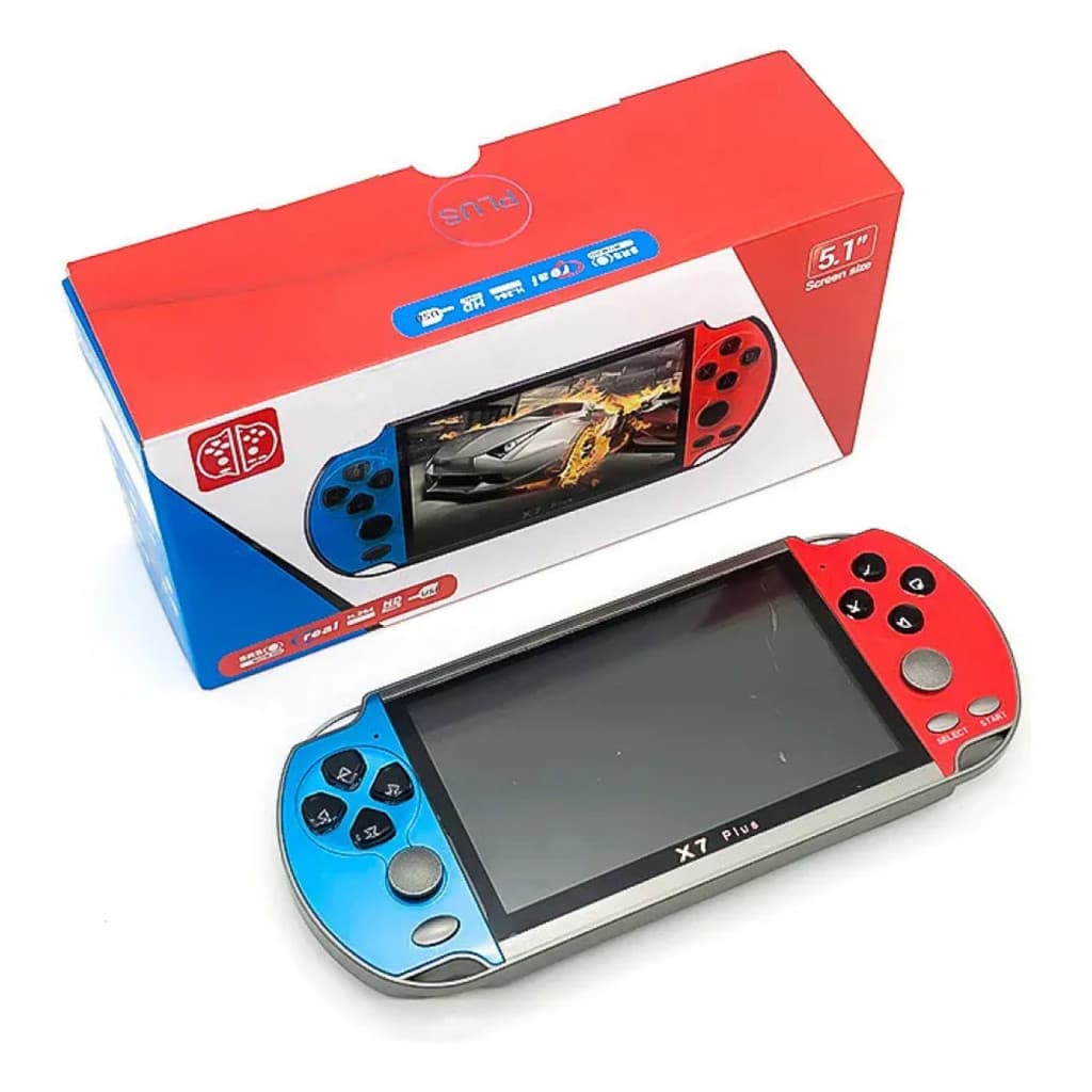 Console De Jogos Portátil X7 Plus De 5,1 Polegadas De Alta